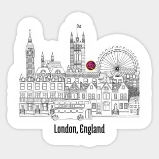 London, England Sticker